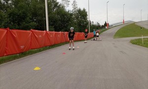 Zajęcia z narciarstwa biegowego realizowane w ramach projektu pn. Transgraniczna Szkoła Mistrzostwa Sportowego