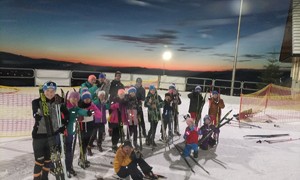 Zajęcia z narciarstwa biegowego realizowane w ramach projektu pn. Transgraniczna Szkoła Mistrzostwa Sportowego