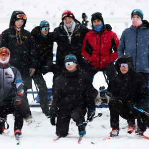 Zdjęcie zawodnika SMS Zakopane podczas XXXII OOM w biathlonie  w Kościelisku
